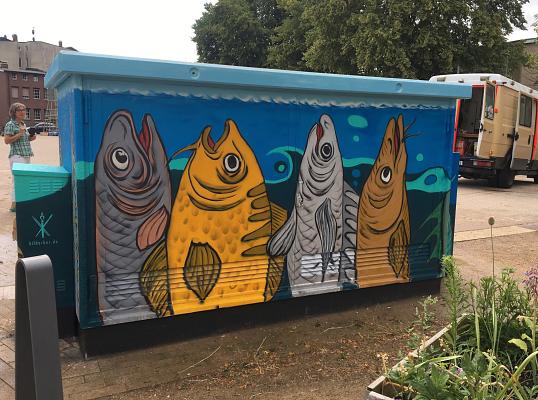 Fische am Brolingplatz